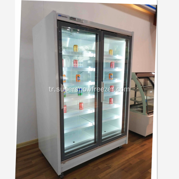 Uzaktan Tip Dondurulmuş Gıda Ekran Dondurucu Dik Dondurucu